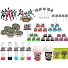 Kit Festa Infantil Power Ranger Dino Charger 99 Peças (10 pessoas) - Produto artesanal