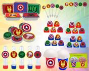 Kit Festa Infantil Vingadores Símbolos 160 Peças