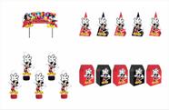 Kit Festa Mickey 31 peças (10 pessoas) cone milk