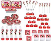 Kit Festa Minnie Vermelha 114 Pças (10 pessoas)