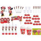 Kit festa Minnie vermelha 155 peças (20 pessoas)