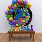 Kit festa prata painel display rainbow friends babao azul