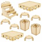 Kit Festa Provençal mdf Estrela - 10 Peças - Linha Temática