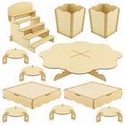 Kit Festa Provençal Mdf Liso- 11 Peças - Linha Temática