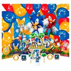 KIT Festa Sonic Decoração Topo Painel Vela n4 Balão Display