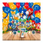 Kit Festa Sonic Decoração Topo Painel Vela N7 Balão Display