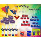 Kit Festa Super Homem (super Man) 143 Peças (20 pessoas)