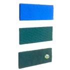 Kit Fibra Macia + Verde Multiuso Geral + Verde Pesada British 10 cm x 23 cm Para Casa Escritório Comércio Industrias