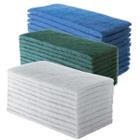 Kit Fibras Limpeza 10 Unidades Branca Vidro Sem Riscos + 10 Un Azul Porcelana + 15 Un Geral Macia Verde 23cm x 10cm