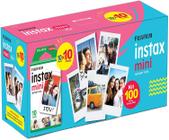 Kit Filme Instax Mini 100 Fotos Papel Fotográfico Polaroid Fujifilm 54x86mm p/ Câmera Instantânea Mini 7 8 9 11 Link