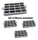 KIT Filtro Antiodor Antibacteria Refrigerador Brastemp Consul Crm Bem Estar Branco