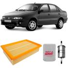 Kit Filtro Ar Óleo Combustível Fiat Marea 98 a 2007 Gasolina