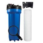 Kit Filtro Caixa Dágua Cavalete 9 3/4 AZUL Polipropileno Ranhurado 1 Micra