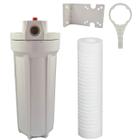 Kit Filtro Caixa Dágua Cavalete 9 3/4 BRANCO Polipropileno Ranhurado 1 Micra