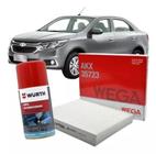 Kit Filtro de Cabine AKX35723 + Limpa Ar Condicionado Wurth Chevrolet Prisma - Wega/Wurth