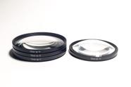 Kit filtros Close-Up 1 2 4 e 10 de 62mm para foto macro