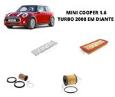 Kit filtros revisao mini cooper 1.6 turbo 2008 diante