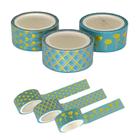 Kit Fita Adesiva Washi Tape Metalizado Foil Bela 3 Unidades