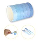 Kit Fita Adesiva Washi Tape Scrap Azul Candy 2m 6 Unidades