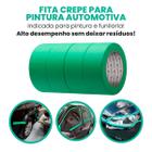 Kit Fita Crepe Adesiva Automotiva Verde Larga 45mm x 40m Verde - 5 Rolos