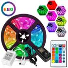 Kit Fita De Led 5 metros 5050RGB  Colorida Com Fonte 12v 3A B-5016 - Luckfoyu