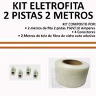 Kit Fita Elétrica Eletrofita 2 Pistas 2 Metros 750v/10amp