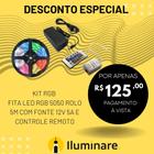 KIT fita LED 12V 5 metros RGB + fonte 5A + controladora