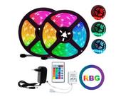 Kit Fita Led 20mT Colorido RGB 5050 C/ Controle+usb