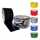 KIT FITA MULTIUSO SILVER TAPE PRETA 48mm X 05m C/ 10 ROLOS