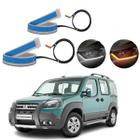 Kit Fitas Led DRL Farol + Seta 12v 45cm Doblo ADV 2003 2004 2005 2006 2007 2008 2009 2010 até 2021