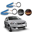 Kit Fitas Led DRL Farol + Seta 12v 45cm Siena 2003 2004 2005 2006 2007 2008 2009 2010 2011 2012 2013 até 2021