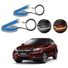 Kit Fitas Led DRL Farol + Seta 12v 60cm Honda HR-V 2016 2017 2018 2019 2020 2021 2022 2023