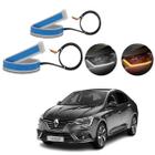 Kit Fitas Led DRL Farol + Seta 12v 60cm Megane 2009 2010 2011 2012 2013 2014 2015 2016 2017 2018 até 2023 - Light Strips Led