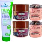 Kit Fitness 1 Fisiofort Slim + 2 Gel Magrinha + 2 Pimenta Negra