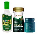 Kit Fitogel Gel de Arnica + FitoSport 21 Ervas + Gel Massageador Mastruz Com Arnica