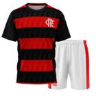 Kit Flamengo Mini Craque Infantil Preto E Vermelho - Braziline