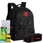 Kit Flamengo Mochila Costas e Estojo Escolar Flamengo 2025