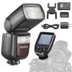 Kit Flash Godox Para Nikon V860 Iii Ttl Hss Com Bateria + Rádio Flash Xpron