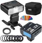 Kit Flash Macro Godox Mf12 Ttl Com Rádio Flash X2 Para Câmeras Nikon