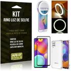 Kit Flash Ring+Capa Anti Shock+Película Vidro 3D Samsung M62