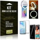 Kit Flash Ring Galaxy S20 Ultra Flash Ring + Capa Anti Impacto + Película de Vidro - Armyshield