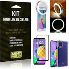 Kit Flash Ring LG K62 Flash Ring + Capa Anti Impacto + Película de Vidro 3D - Armyshield