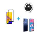 Kit Flash Selfie Samsung Galaxy A30 + Capa + Película Vidro 3D