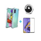 Kit Flash Selfie Samsung Galaxy A71 + Capa + Película Vidro 3D