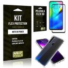 Kit Flex Protection Moto G8 Power Capa Anti Impacto + Película Flex 5D - Armyshield