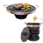 Kit Fondue 23cm Fondue 800ml Pedra Sabão - Arte Nativa Pedras