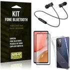 Kit Fone Bluetooth KD901 Galaxy A72 + Capa Anti Impacto + Película Vidro 3D - Armyshield