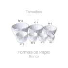 Kit Formas de papel Brancas - Grande