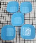 Kit Forminhas De Cupcake/Muffin Em Silicone Quadrada 5pçs Azul