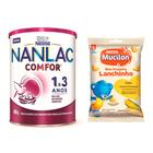 Kit Fórmula Infantil NANLAC Comfor 800g e Biscoito Mucilon Snack Milho 35g